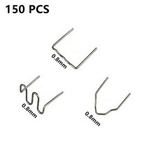 휴대용 가정용 용접기 레이저 아크 스팟 전기 용접기 50150pcs 핫 스테이플러 플라스틱 용접 수리 표준 사전 컷 웨이브 스테이플 범퍼 차체 수리 핫 스테이플러 공작 기계, 1-150개