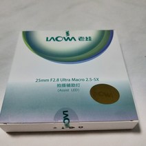 LAOWA 25mm F2.8 울트라 매크로 2.5-5X 링 라이트 촬영 지원 온 카메라 비디오