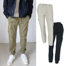 [페라어스] 엣지애 남성 허리밴딩 기본 조거카고 바지 MCPIC8037S1