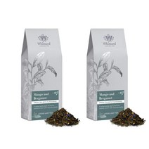 위타드 망고 베르가못 루즈 티 리필 no.7 whittard Mango Bergamot Loose Tea 100g, 2팩