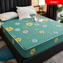 매트리스받침대 침대 북유럽 스타일 매트리스 커버 1 개 방수 누비 양각 보호 패드 장착 시트 115902, 150X200cm, 04