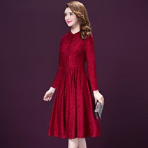 캐주얼 마담원피스 수입보세 빅사이즈 50대 꽃무늬 겨울 일자핏 옷티 박시 화려한