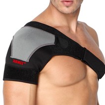 직장인 헬스 운동시 어깨 보호 스트랩 보호대 신축성, 블랙오른쪽