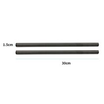 BGNing 2x100mm 탄소 섬유 튜브 직경 로드 레일 리그 시스템 팔로우 포커스 SLR 카메라 케이지 키트, 02 Carbon Tube 300mm, 1개