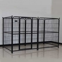 난로 펜스 철망 안전망 휀스 캠핑 연통 화목 가림막, 검은색 폭90x높이100x4개