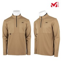 밀레 밀레 남성 라메주S 집업 티셔츠 MXRFT002 브라운