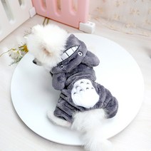 PET 겨울 토토 가을 이웃집 후드 따뜻한 귀여운 강아지옷, 토토로