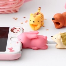 애니멀 케이블 보호캡 아이폰 갤럭시 케이블정리, 케이블보호캡(우파루파)