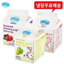 덴마크 드링킹 275mLx12팩(베리믹스4+샤인머스캣4+복숭아4) 냉장무배