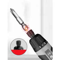 전동드라이버 충전식 소형 다기능 전동드릴 가정용 휴대용 전동공구, 6단토크(배치헤드105개+래칫핸들+수납박스)