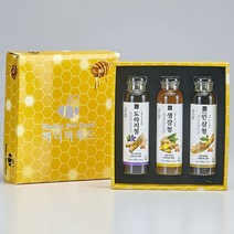 수제 생강청 인삼청 도라지청 3종 선물세트 1.2kg 수제청 선물세트 수제 도라지청 꿀 생강청 꿀 도라지청 예비 시아버지선물 아버님생신선물 사돈생일선물 어머님생신선물, 상세페이지 참조