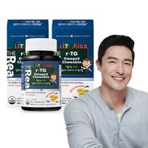 엘리트키즈 알티지오메가 츄어블 362mg 90캡슐 2병 저온초임계