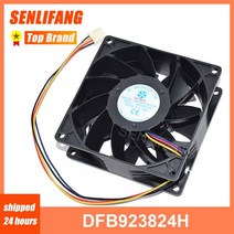 Coolingfan 서버 냉각 팬 dfb923824h dc24v 1 00a 9038 92x92x38mm 4 쿨러, 없음