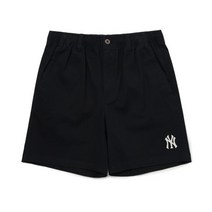 엠엘비 백화점 정품 남녀공용 블랙 컬러 스몰로고 면 반바지(3ASMB0123-50BKS)