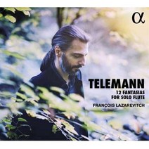 [CD] Francois Lazarevitch 텔레만: 12개의 무반주 플루트 환상곡 (Telemann: 12 Fantasias for Solo Flute) 프랑수아 라자레비치
