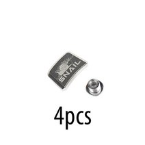 4pcs 달팽이 자전거 체인 링 탭 Shims 스페이서 휠 크랭크 스퀘어 고정 볼트 너트 알루미늄 합금, [03] 4pcs Silver
