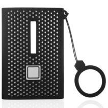 스토리지 여행 케이스 실리콘 보호 커버 삼성 T7 프레스 휴대용 SSD 외부 솔리드 스테이트 드라이브, [01] Black