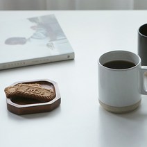 우딘 컵받침 2종택 원목코스트 원목컵받침, 컷팅