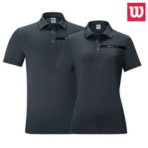 윌슨 반팔티 TRS_7203-4 CHC 카라티 테니스 배드민턴