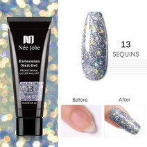 led 센서 인스턴트 젤네일램프1pcs 15ml Quick Building Gel for Nail Extension 12 Colors UV Varnishes C, 02 13