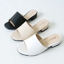 탐하다 당일배송 국산 로우힐 플랫 여성 뮬 슬리퍼 샌들 빈스