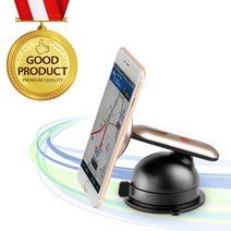 [파격특가] ABSL T1 (골드) 차량용 스마트폰 자석 거치대 겔패드 진공압충 2중고정, 1