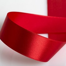 홀리코 선물 포장 공예 공단 실크 리본 끈 25mm 40mm (길이 9M), 20빨강