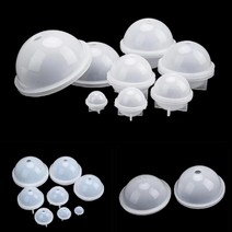 뽑기 캡슐 투명 원형구 몰드 실리콘 3D 에폭시 수지 몰딩 라운드 보석, 60mm UK00380