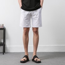 [단군] 남자 린넨 터치 스판 5부 팬츠