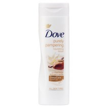 Dove Body Love Pampering Lotion 부드럽고 매끄러운 피부를 위한 시어 버터 팩 3개 건성 매끄럽게 해줍니다 13.5oz, [02] 13.5 Fl Oz (1팩)