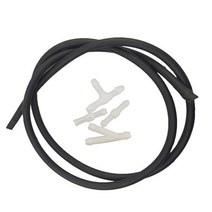 윈드스크린 와이퍼 모터 후면 정면 5pcs 앞 유리 와셔 호스 키트 자동차 액세서리 교체 와셔 노즐 호스 커넥터 앞 유리 고무 튜브 유니버설, 하얀