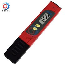 EC측정기 휴대용 디지털 PH 측정기 000140 테스터 TDS EC 미터 온도계 09999uscm 09999ppm 01800 도 3 in 1 워터 모니터, PH Red case
