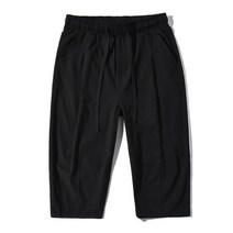 2021 새로운 캐주얼 반바지 남자 면 솔리드 하렘 남성 여름 반바지 무릎 길이 남성용 짧은 바지