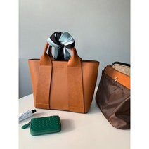 브라운 가죽 여성 토트백 명품이너백 set