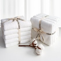테리파머 무형광 호텔수건 170g 수건세트 40x80 면사 코마사 타올 수건 타월 호텔타올 목욕수건 목욕타올 30수 10장 20장 30장, 화이트