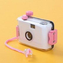 방수 토이카메라 화이트핑크 방수 필름 카메라 수동 필름 카메라