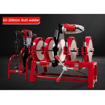 수동식 핫멜트 맞대기 용접기 63-200mm PPR PE 파이프 수도관 융착 접속기 1800w, 한개옵션0