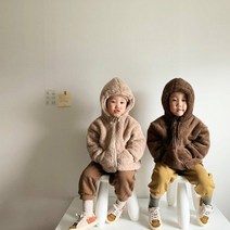 아이원더 베어 후리스 후드집업점퍼 6컬러