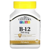 21st Century 비타민 B12 시아노코발라민 110정, 1000 mcg