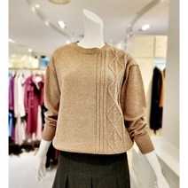 [씨] [SI]DB_ (SI) 라운드 옆선포인트 니트티셔츠 SFU29570