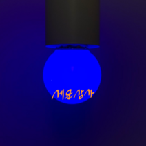 세운상사 절전형 LED 컬러 전구 2w 청 적 녹 황 색깔 인지구 10w 대체 파티라이트 옥상 루프탑 베란다 캠핑 벌브, 1개, 파란색