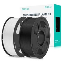 PLA Plus 3D 프린팅 필라멘트, 블랙+화이트