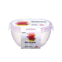 코멕스 바이오킵스 원형 32호 샐러드볼 1.5L 밀폐용기 x2개