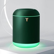 샤오미 초음파 소형 가습기 대용량 미니 대형 XIAOMI-최고 채우기 물 3.5L 다채로운 빛 타이밍 스프레이 가습기 USB 더블 노즐, Green