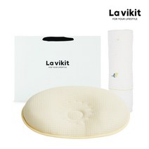 라비킷 출산선물 세트(두상베개+아기블랭킷+쇼핑백L) 짱구베개, 러블리복숭아