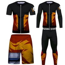 주짓수래쉬가드 레쉬가드 도복 파이터 MMA 운동복 훈련복스포츠 세트 남성 티셔츠 바지