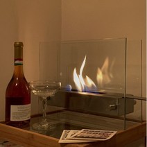 수비다 실내용 가정용 사계절 인테리어 불멍 에탄올 난로, 아뜰리에 난로(에탄올,라이터,마쉬멜로,깔대기 포함)