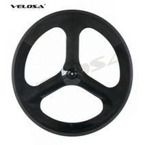 풀 카본 3 스포크/3 스포크 카본 휠 70mm 클린처 로드/트랙/철인 3 종 경기/타임 트라이얼 바이크 3 스포크 휠, Road rear tubular
