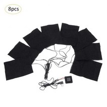 발열점퍼 USB 열선조끼 잠바 자켓 가열 의류 히터 3단계 조절 온도 5 in 1 전기 시트 따뜻한 패드 코트