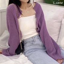 엘케이트 여자 가디건 LBLT050 니트 크롭 볼레로 아우터